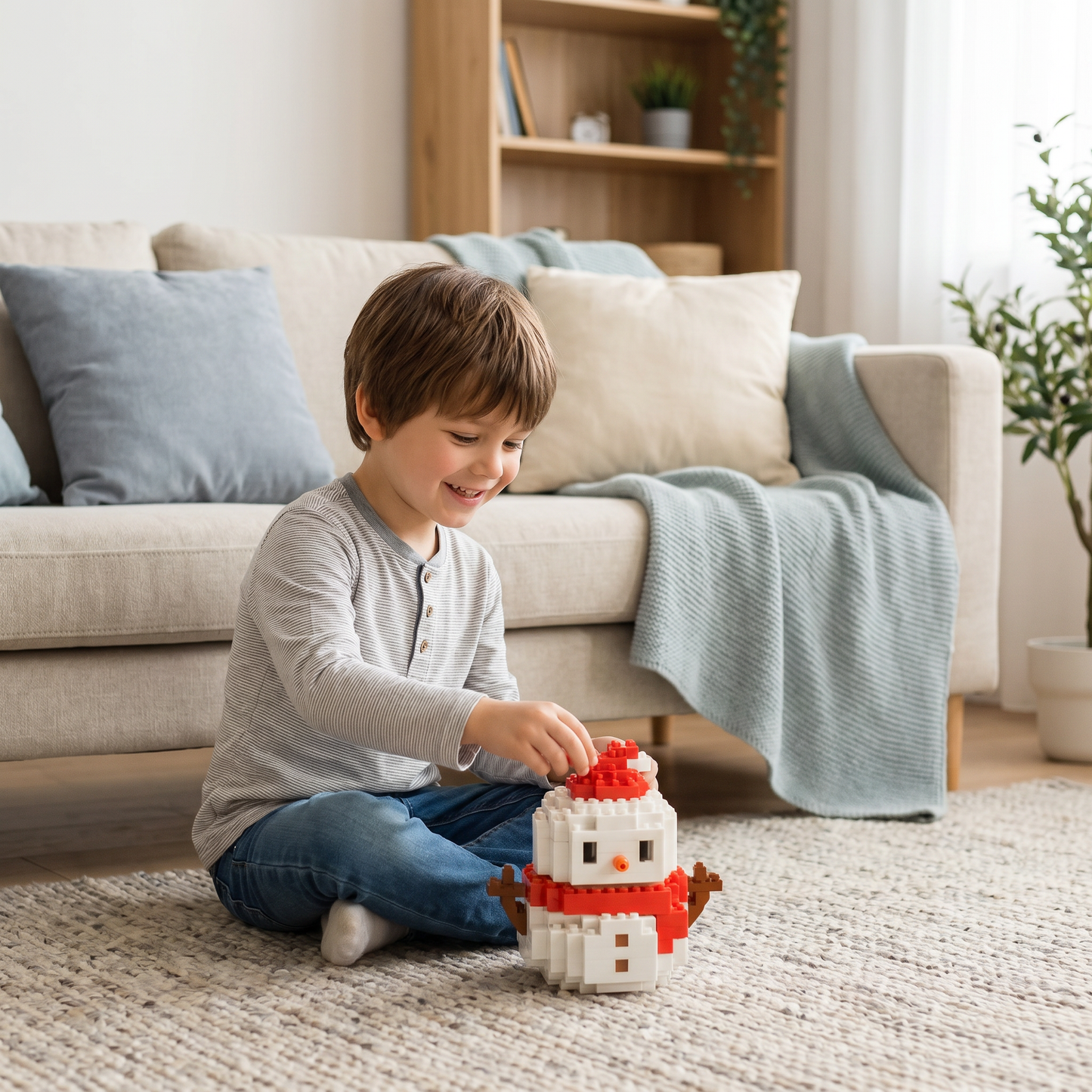 Building block Christmas figures – fun for the whole family