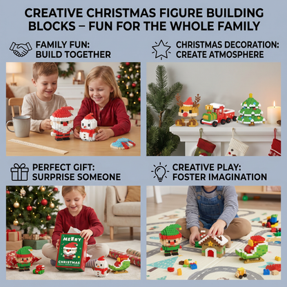 Building block Christmas figures – fun for the whole family