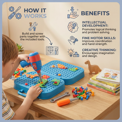 Dino Craftsman construction play set for children