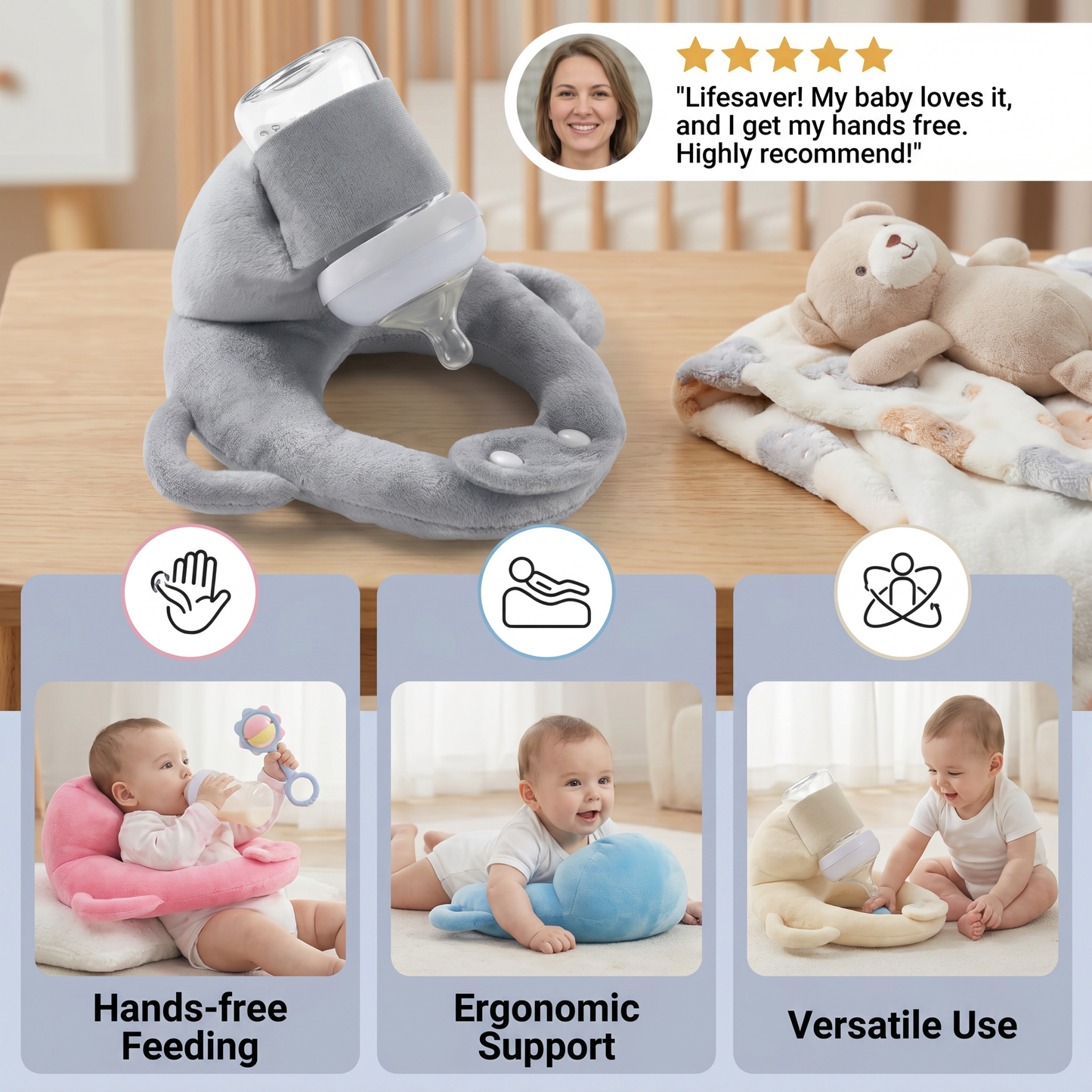 Baby Hands-free Nursing Pillow