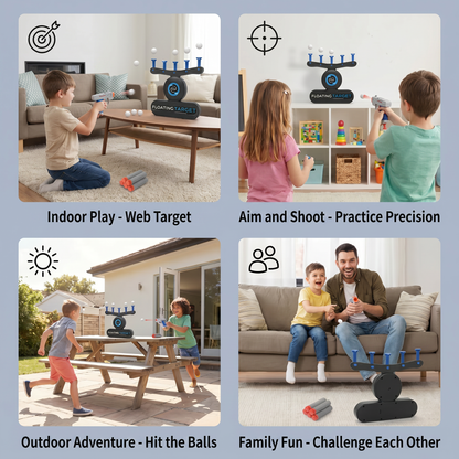 Floating balls - target shooting toy
