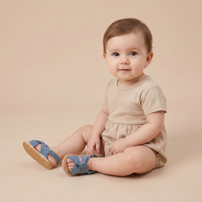 Knotted Cross-Strap Sandals
