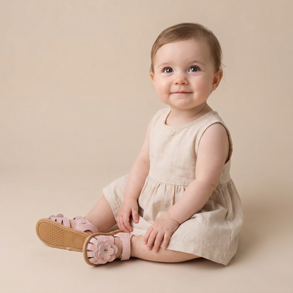 Closed-Toe Flower Sandals