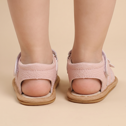 Closed-Toe Flower Sandals