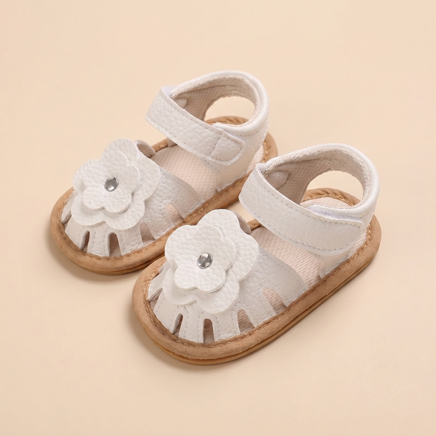 Closed-Toe Flower Sandals