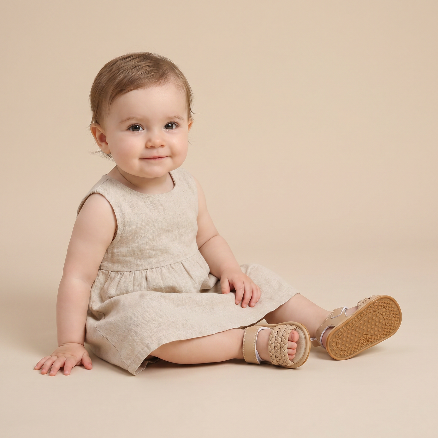 Braided Strap Velcro Sandals