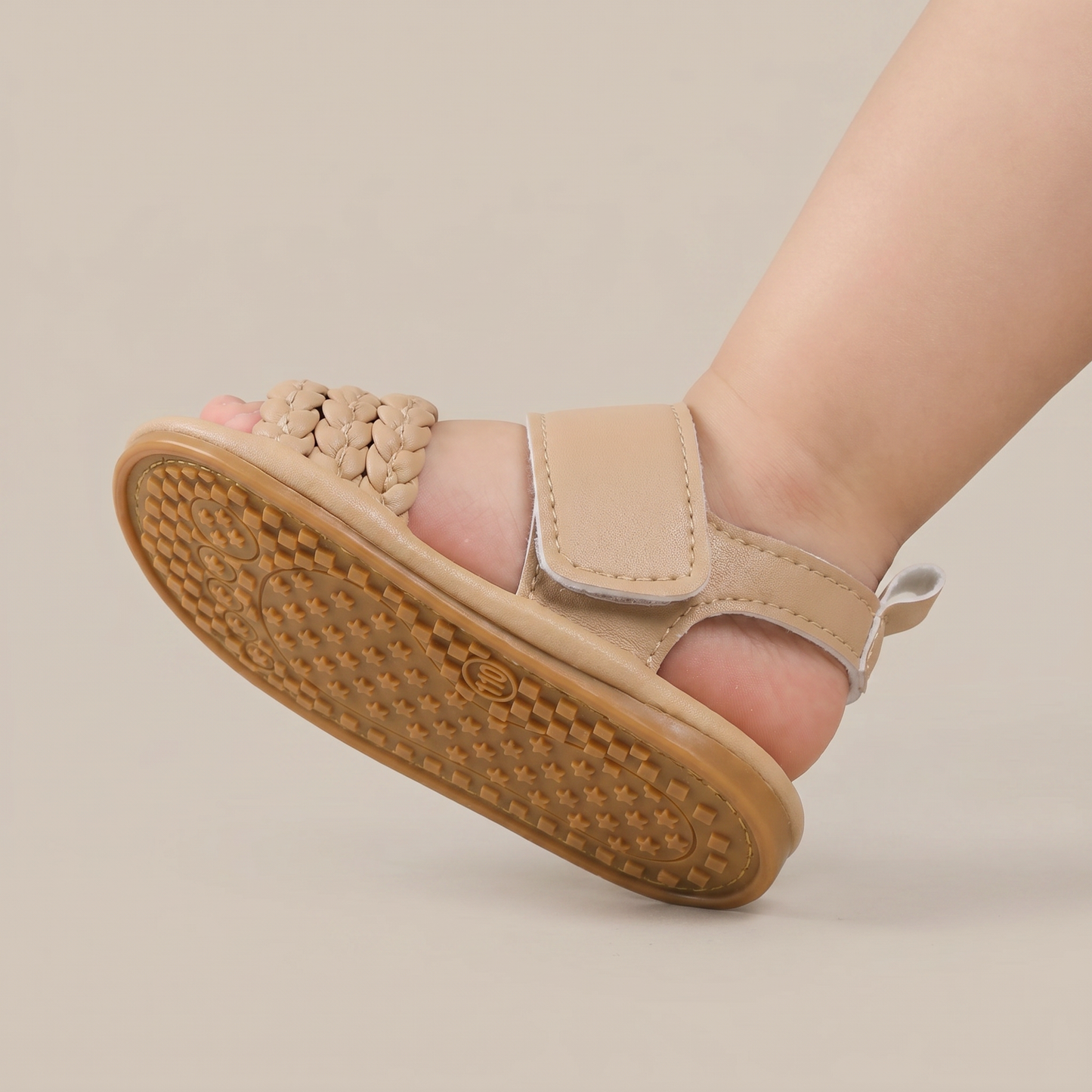 Braided Strap Velcro Sandals