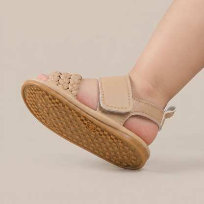 Braided Strap Velcro Sandals