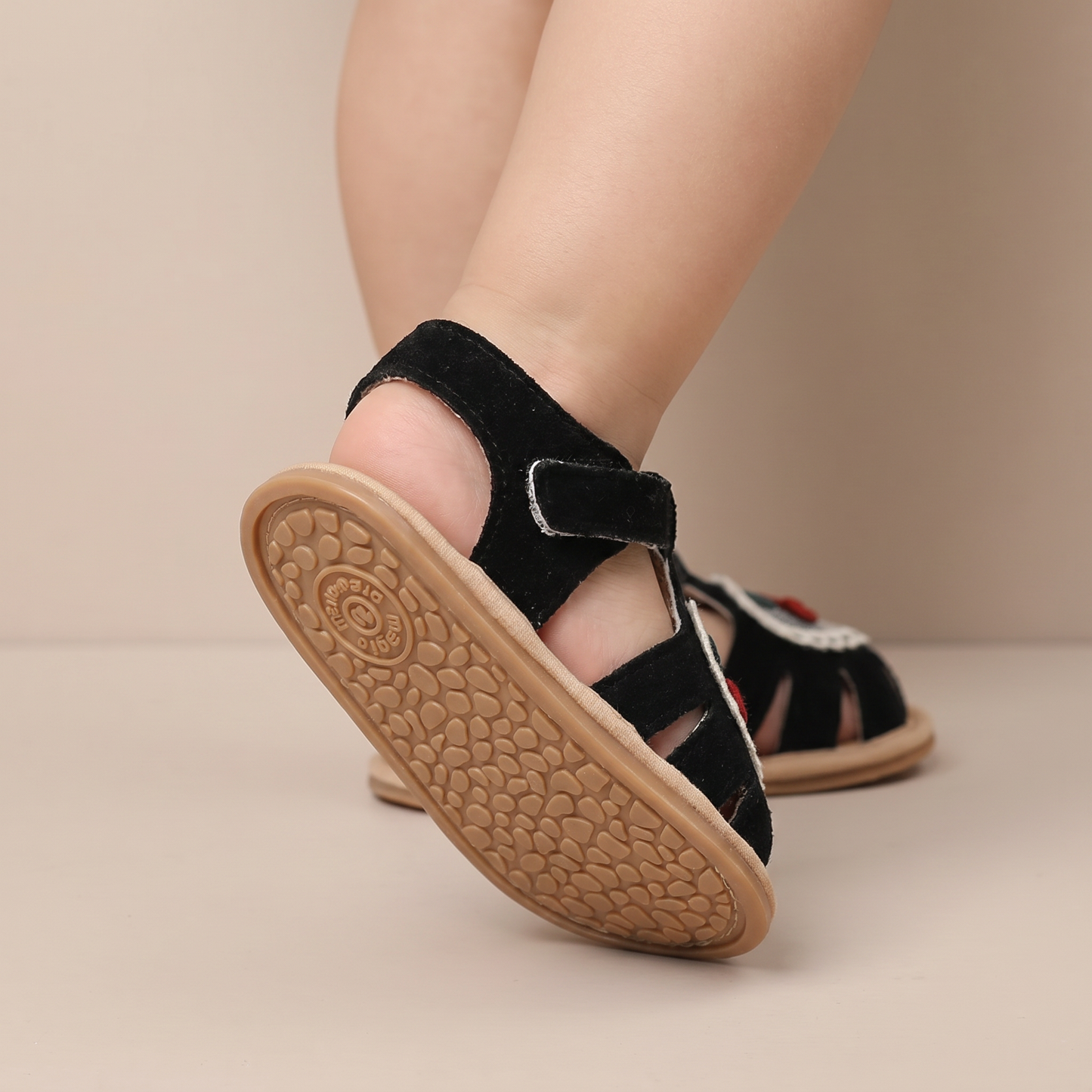 Cherry Heart Closed-Toe Sandals
