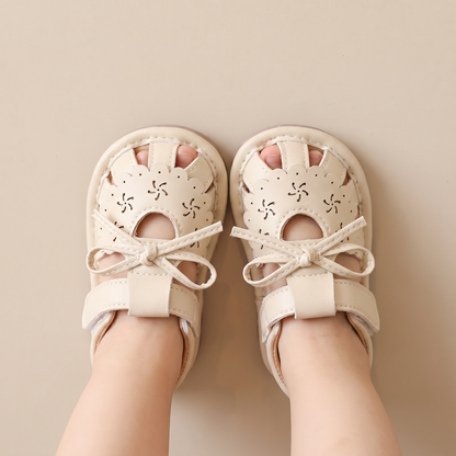 Cutout Bow Tie Sandals