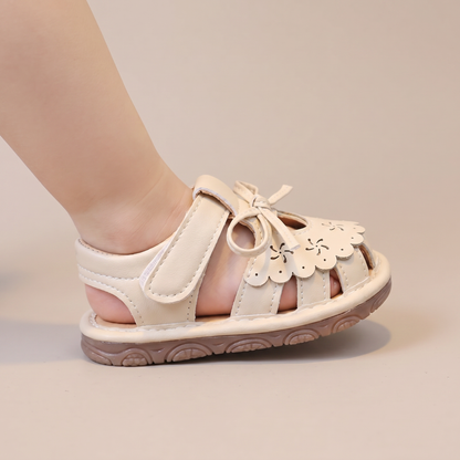 Cutout Bow Tie Sandals
