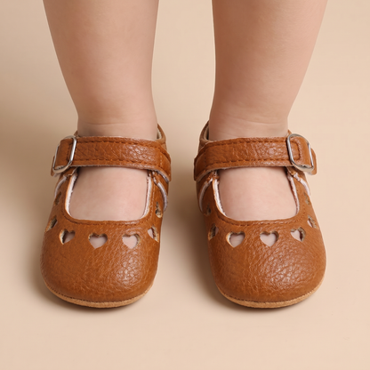 Heart Cutout Mary Jane Shoes
