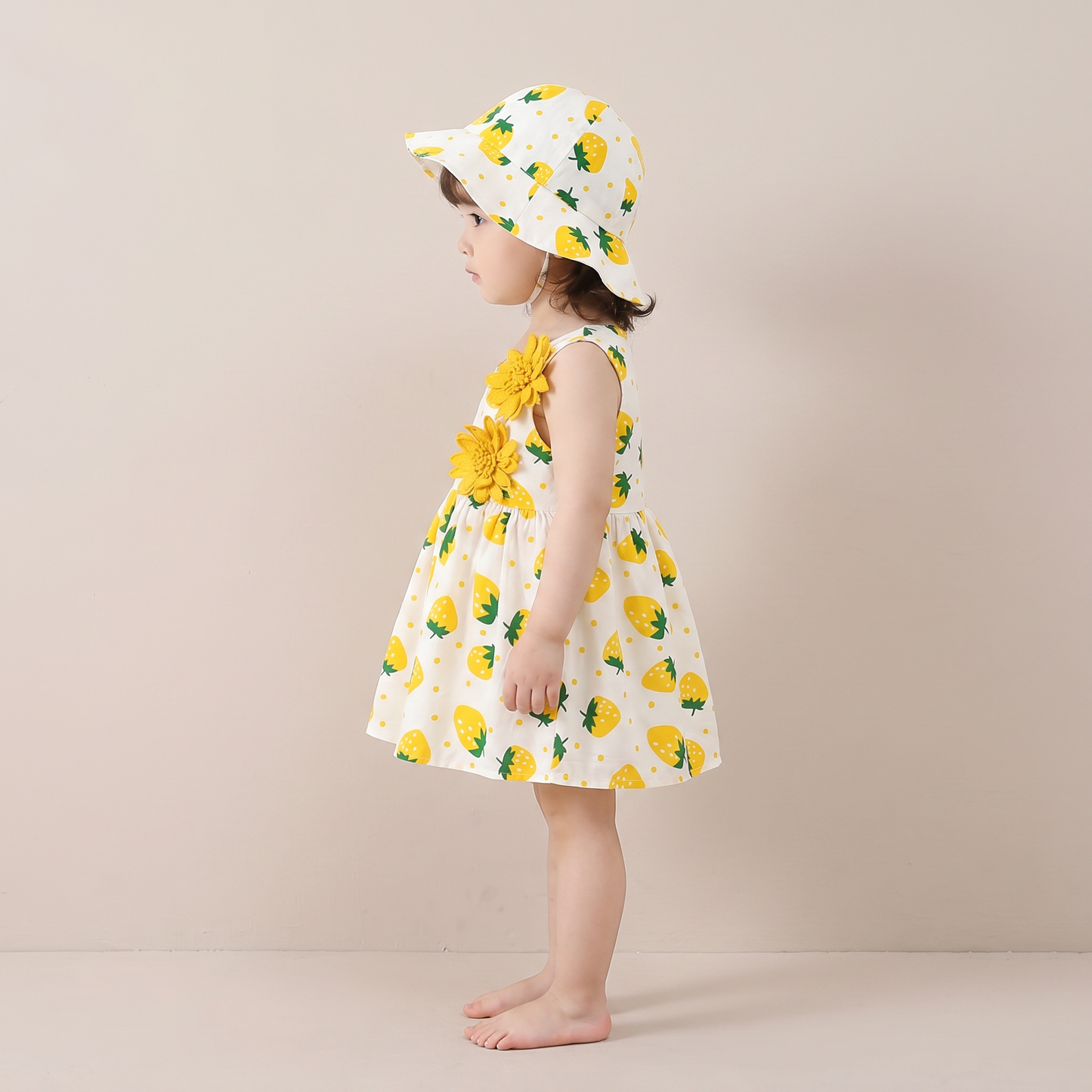Blossom Picnic Dress Set & Hat