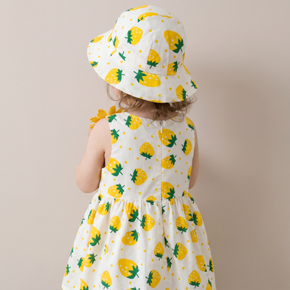 Blossom Picnic Dress Set & Hat