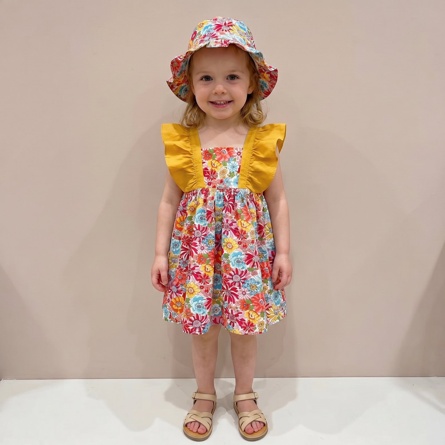Wildflower Garden Dress Set & Hat