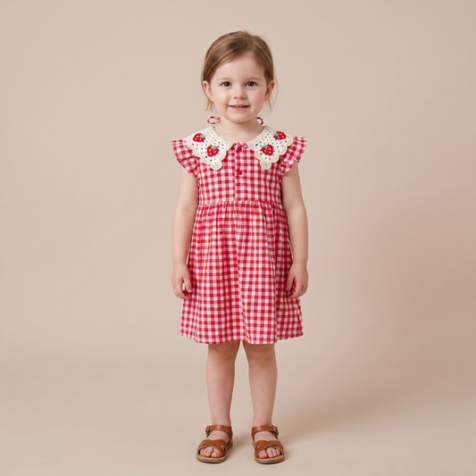 Strawberry Picnic Dress