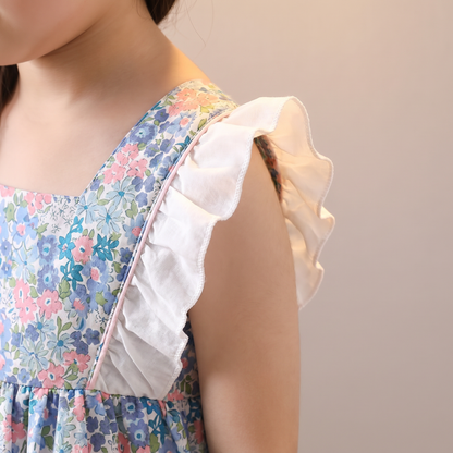 Vintage Bloom Bow Dress