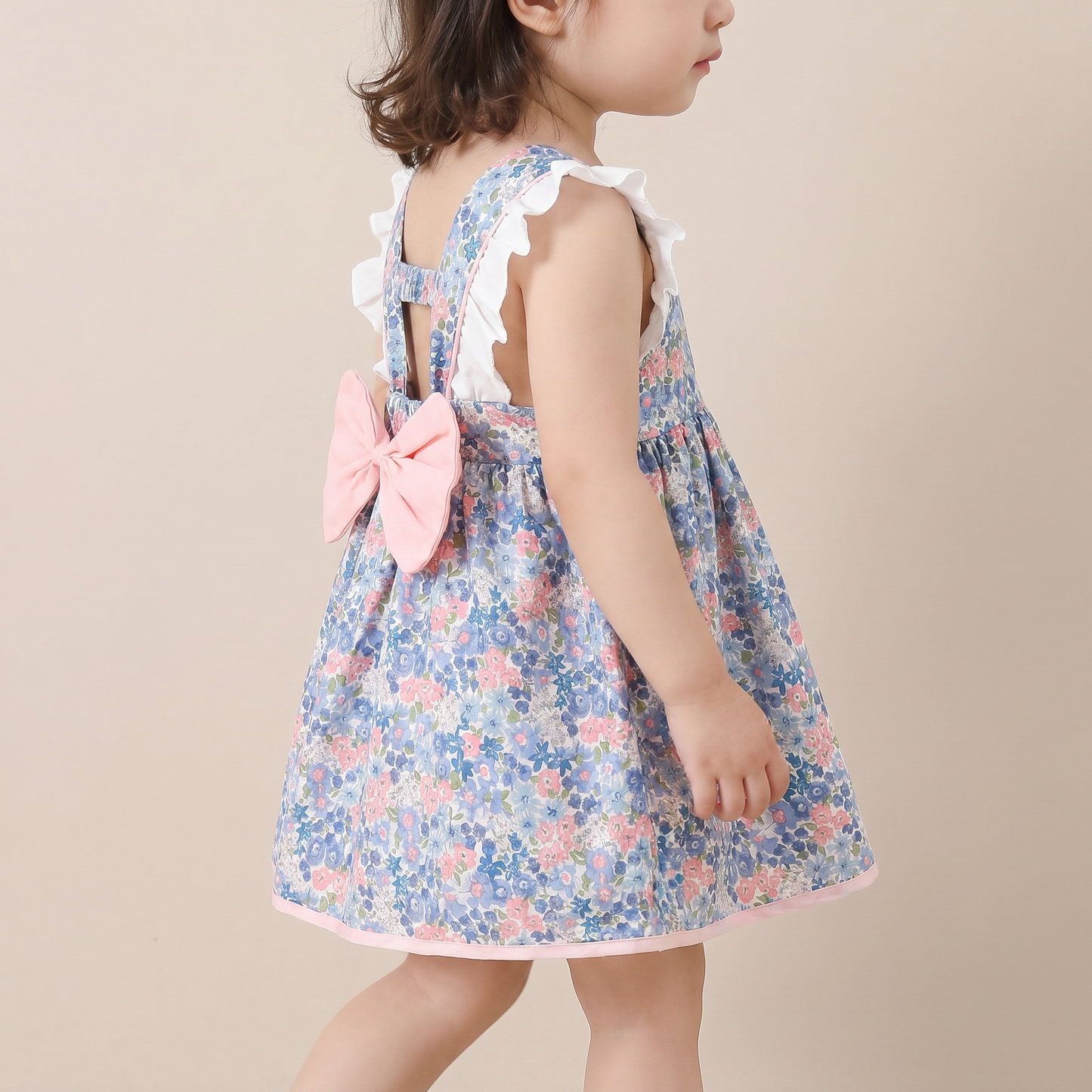 Vintage Bloom Bow Dress