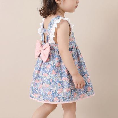 Vintage Bloom Bow Dress