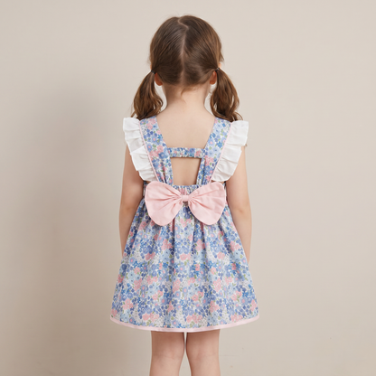Vintage Bloom Bow Dress