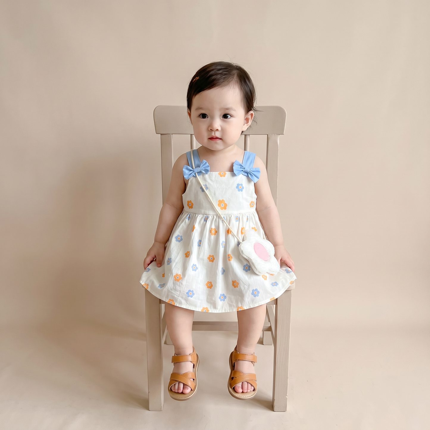Soft Petal Dress Set
