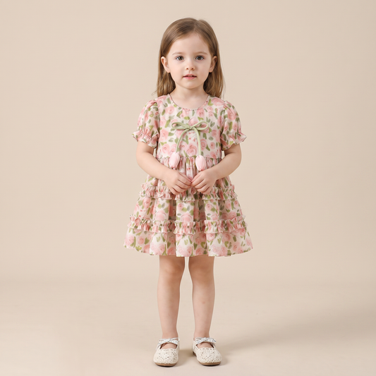 Rose Garden Ruffle Dress