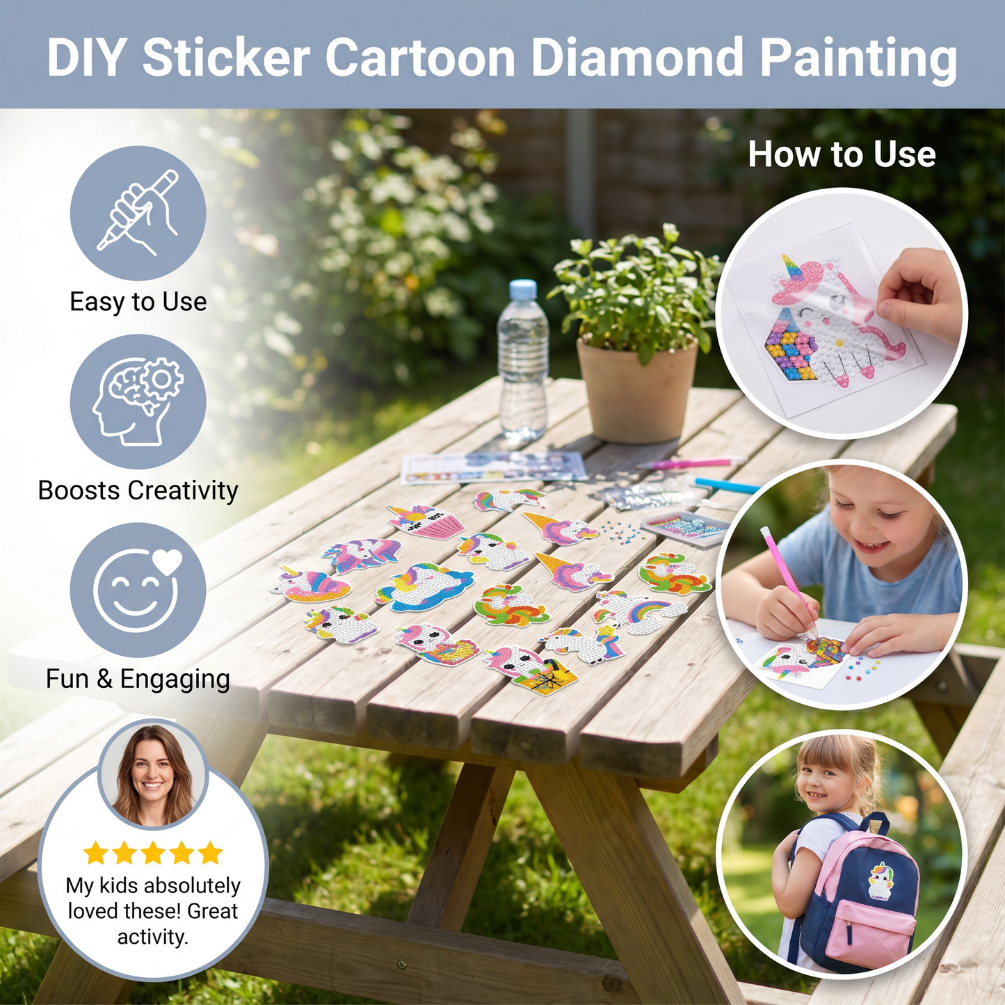 DIY sticker cartoon diamond painting