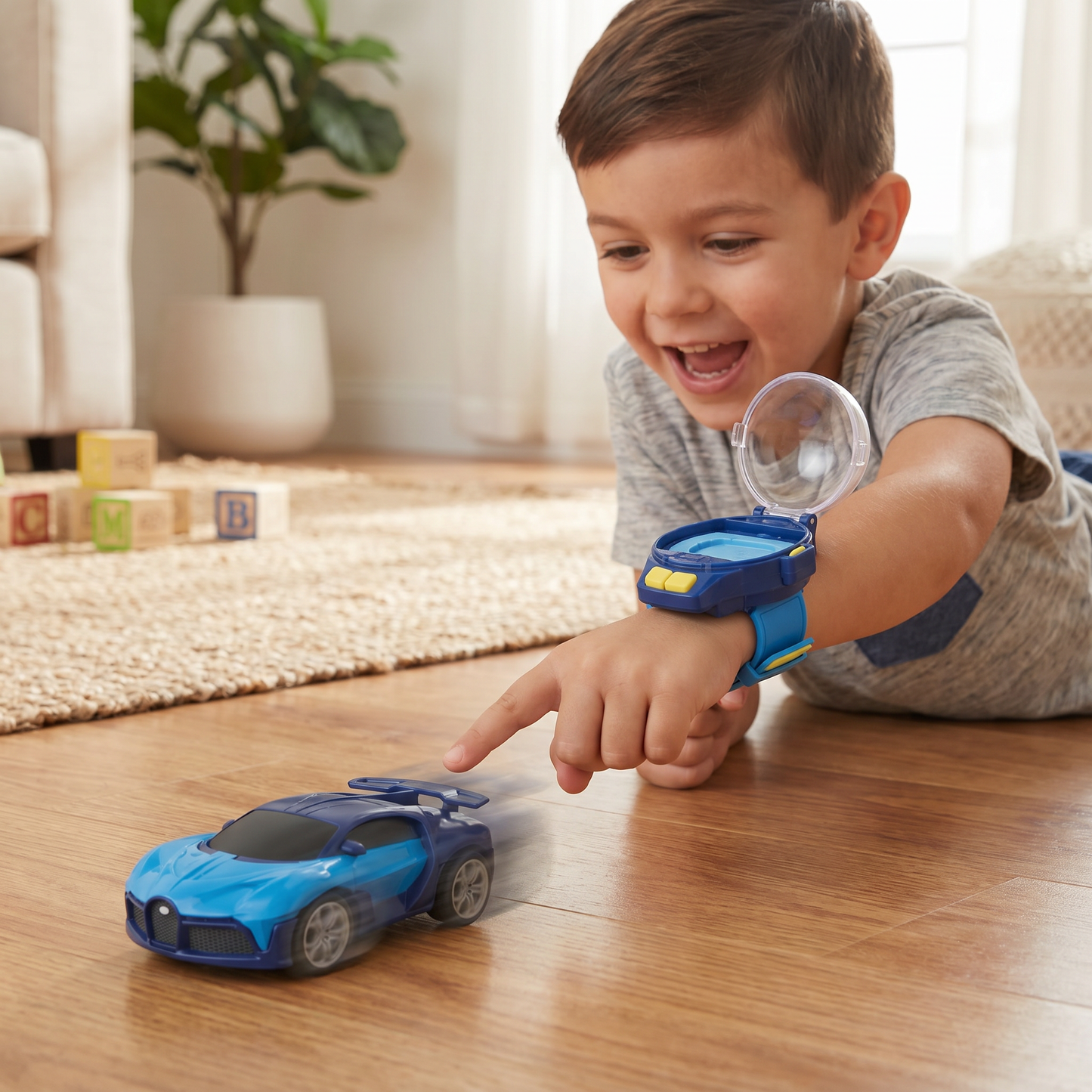 Remote-Controlled Mini Wristband Car