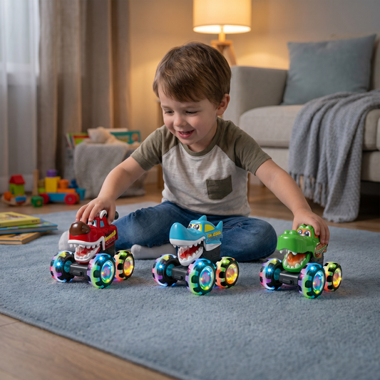 Luminous monster truck toy cars