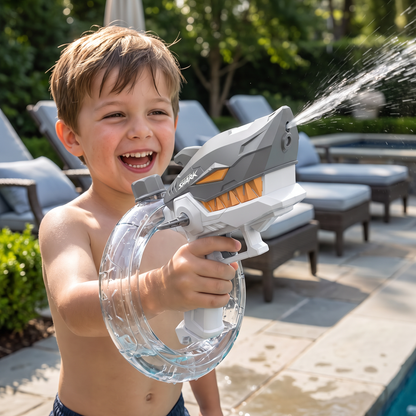 Electric Shark Water Gun for Kids – Fully Automatic Water Blaster for Hot Summer Fun