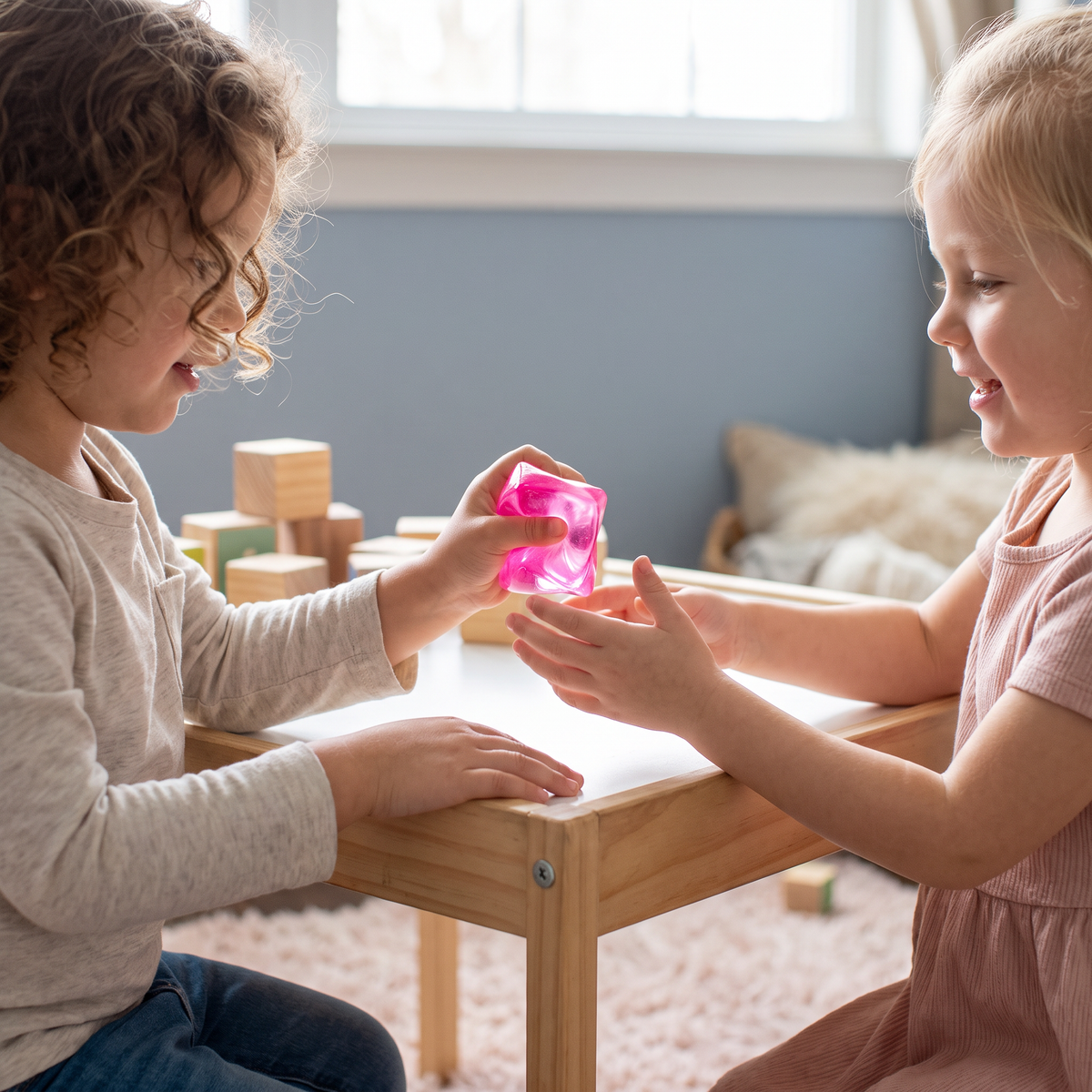 Cube Squishy Stressball – Weiches Gel-Fidget-Spielzeug für die Sinne