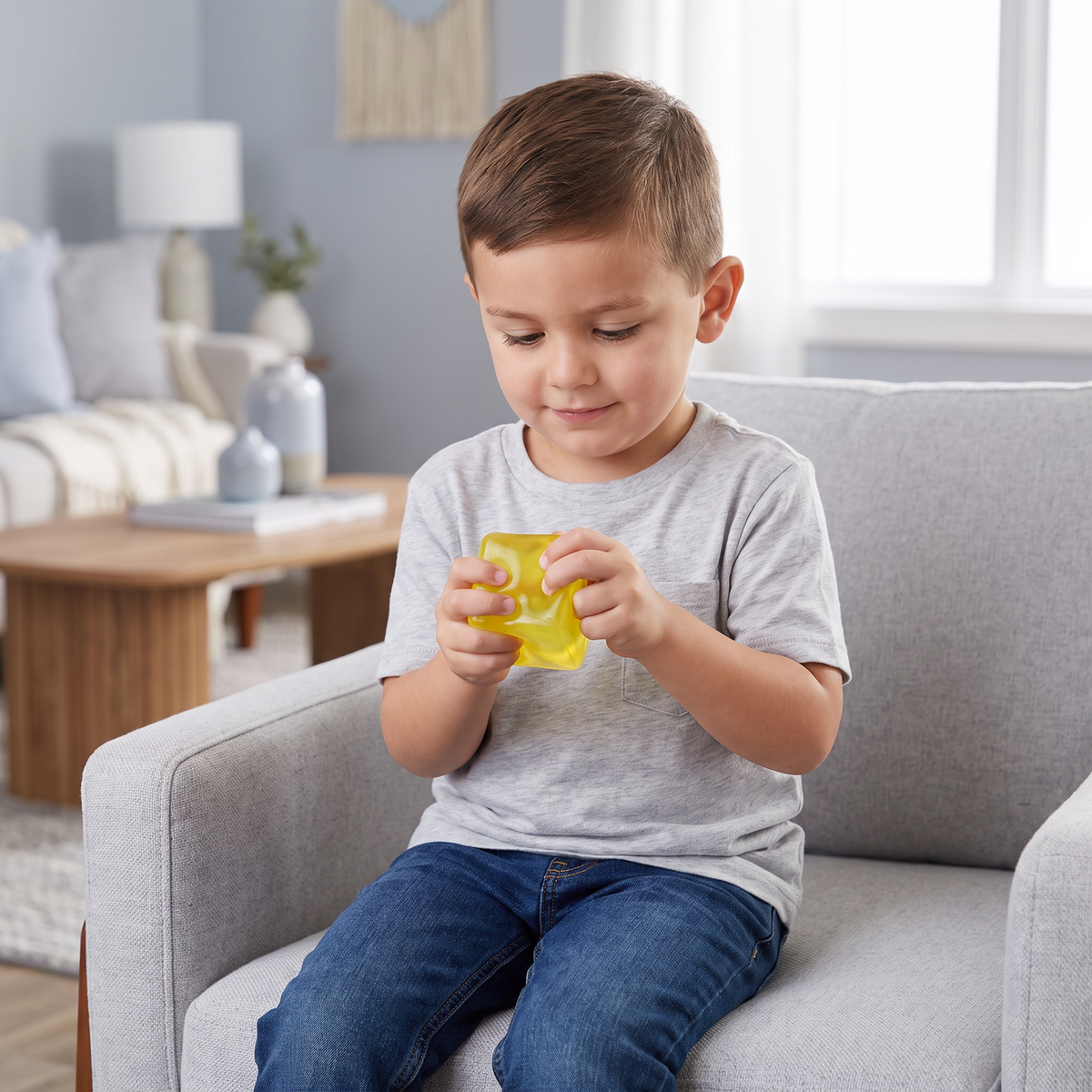 Cube Squishy Stressball – Weiches Gel-Fidget-Spielzeug für die Sinne
