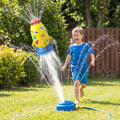 Flying Rocket Water Sprinkler Outdoor Toy for Kids