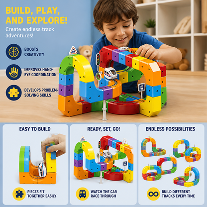 Magic rail cube track kids toy