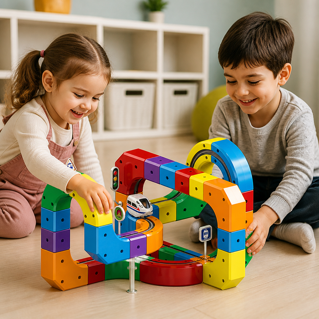 Magic rail cube track kids toy
