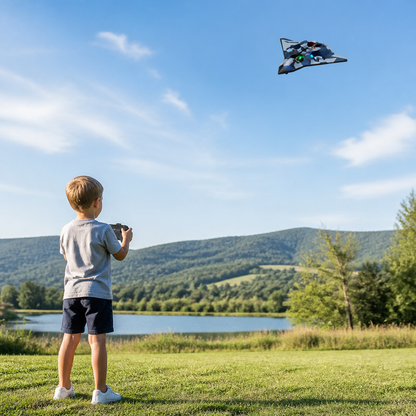 Durable Foam RC Fighter Plane with Altitude Hold & 360° Stunt Rolls