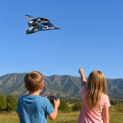 Durable Foam RC Fighter Plane with Altitude Hold & 360° Stunt Rolls