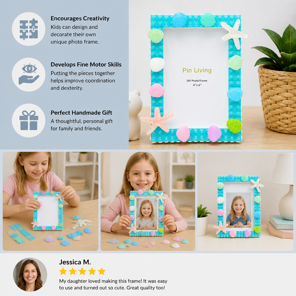 DIY Building Blocks Photo Frame Craft Kit