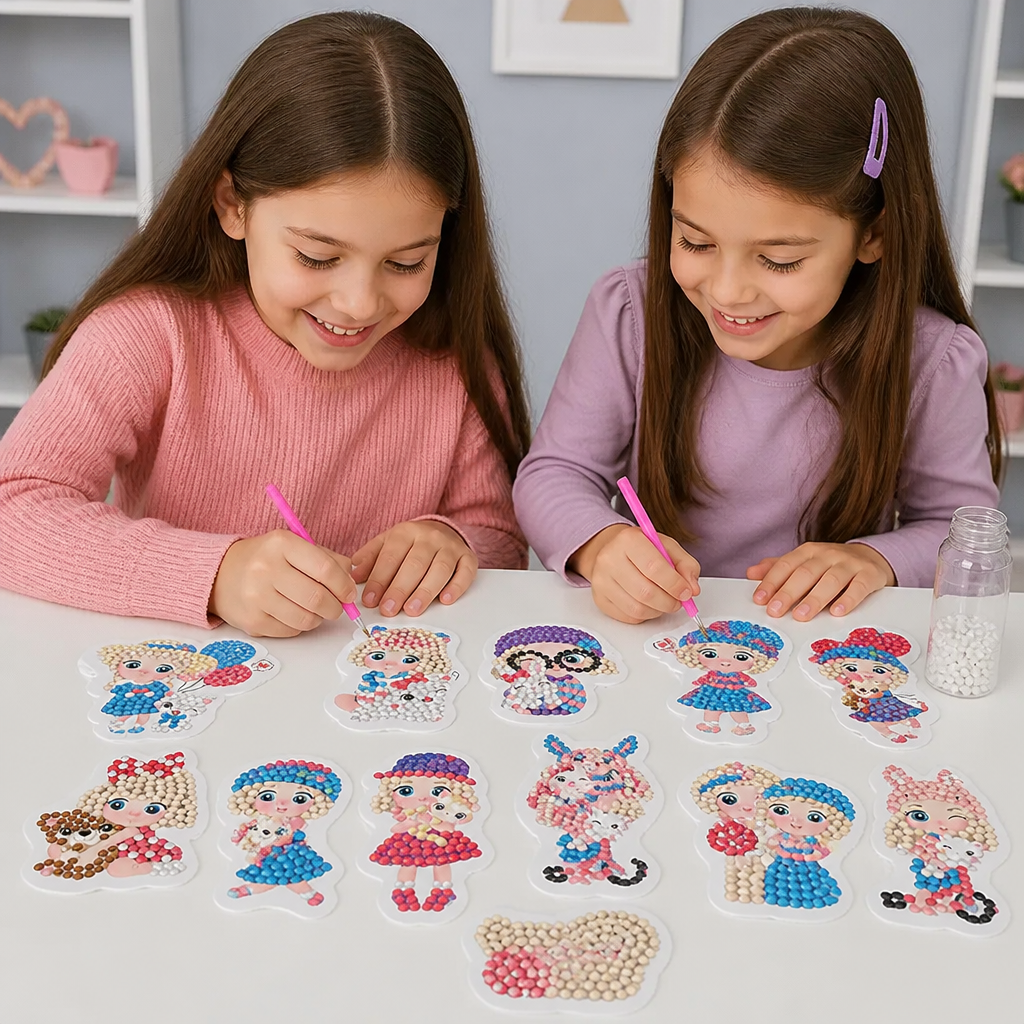 DIY Diamond Art Sticker Craft Kit for Kids