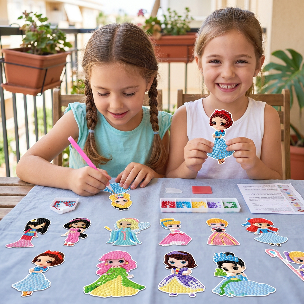 DIY Diamond Art Sticker Craft Kit for Kids