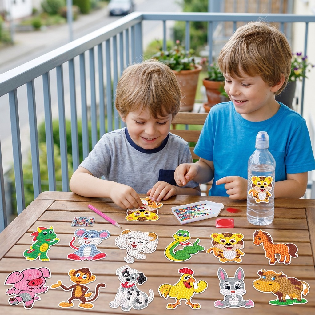 DIY Diamond Art Sticker Craft Kit for Kids
