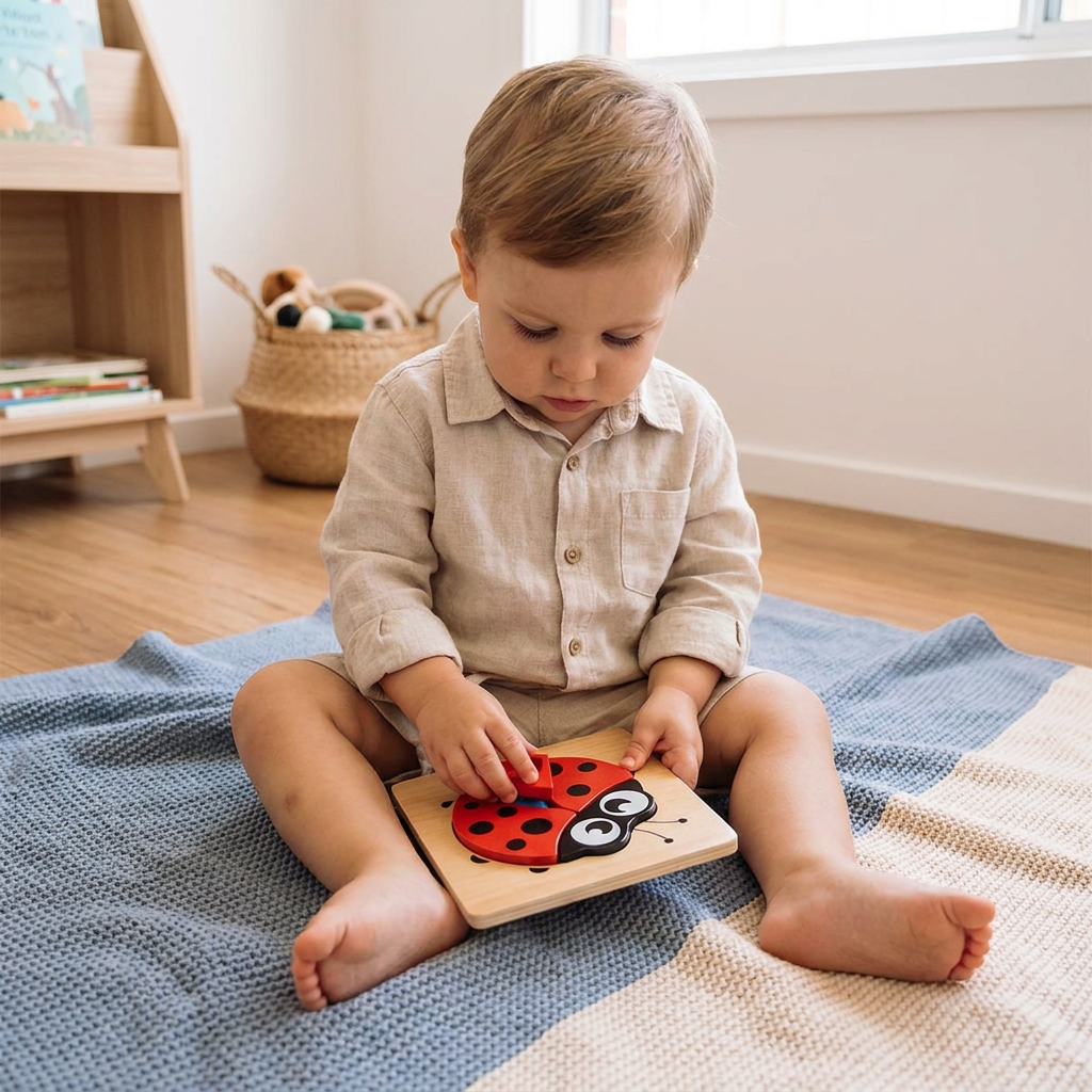 3D Wooden Puzzle for Kids – Educational Animal Learning Toy for Toddlers