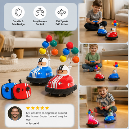 Bumper cars with skid function