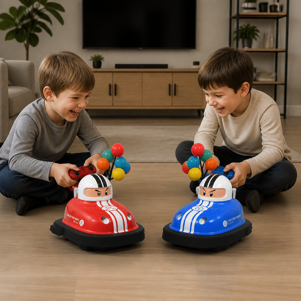 Bumper cars with skid function