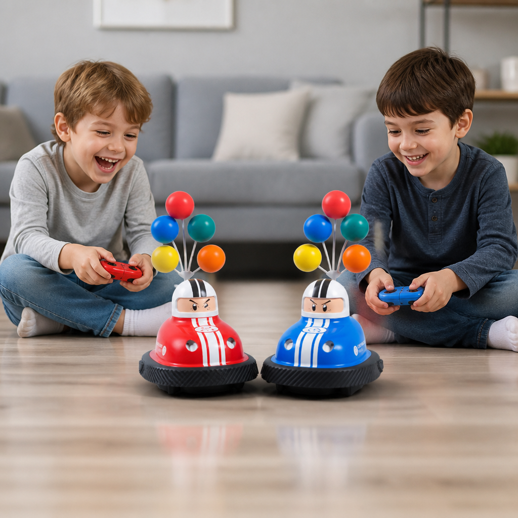Bumper cars with skid function