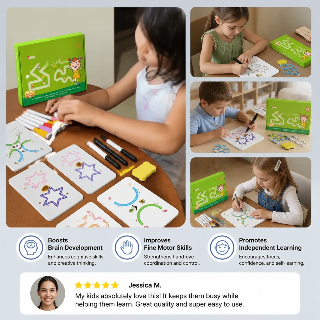 MagicLines - Magical Tracing Workbook Set