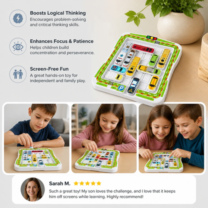 Logical Thinking – Car Parking Puzzle Toy for Kids