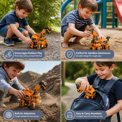 Transforming Dinosaur Cars