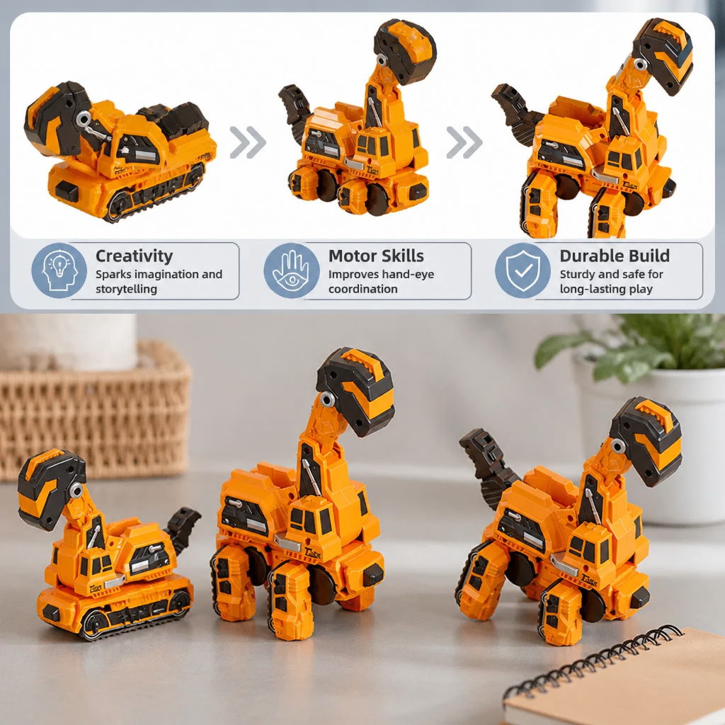 Transforming Dinosaur Cars