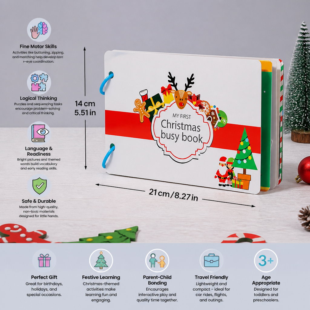 Montessori Christmas Busy Book